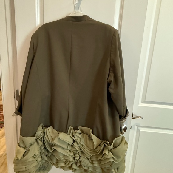 Custom Calvin Klein Blazer with Hand-Applied Ruffle Detail - Picture 5 of 5